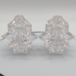 Crystal Like Star Shaped Salt And Pepper Shakers